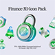 Finance 3D Icon Pack 