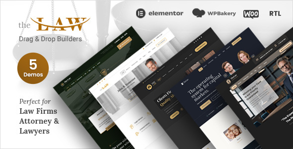 The Lawyer - Attorney WordPress Theme + RTL