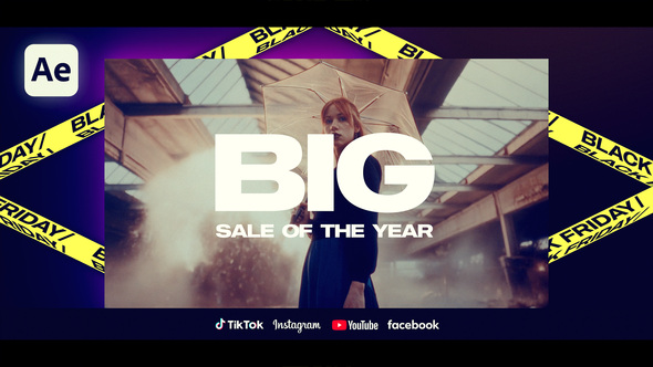 Black Friday & Cyber Monday Promo Openers template preview