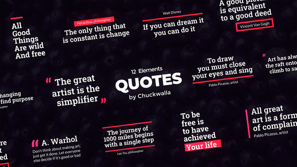 Quotes Titles template preview