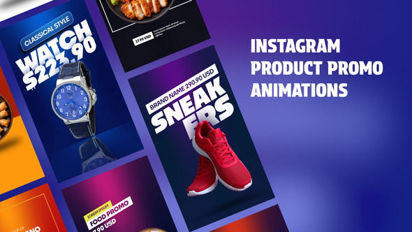 Instagram Product Promo Animations | Vertical Resolutions Product Promo template preview