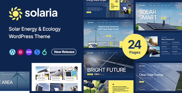 Solaria – Solar Energy & Ecology WordPress Theme