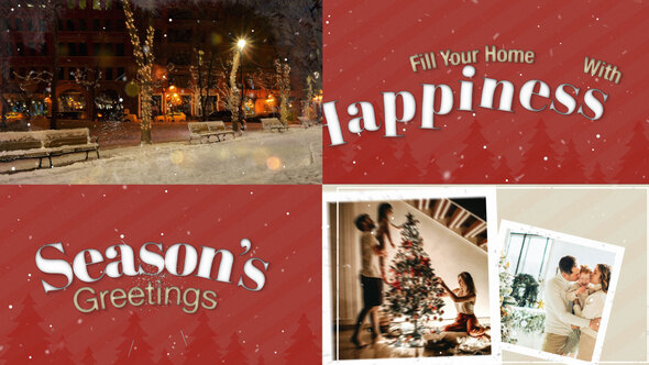 Christmas Greetings Openers template preview