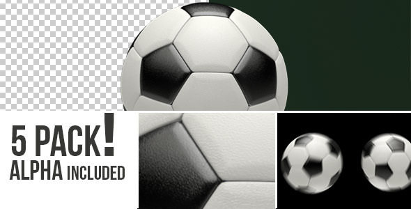 Realistic Soccer Ball - Set of 5 Renders