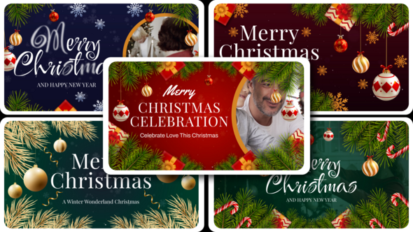 Intro Christmas Text Opener Openers template preview