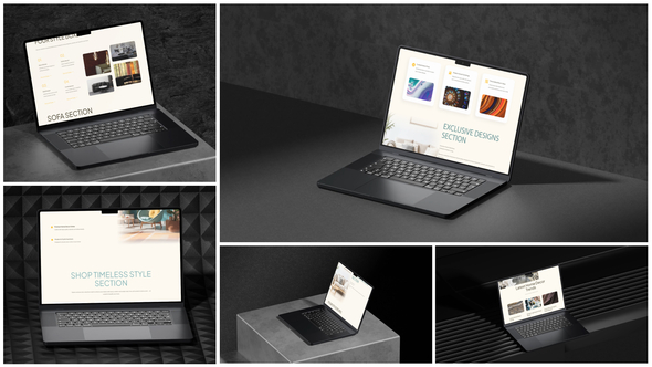 Laptop Website Showcase Mockup Product Promo template preview