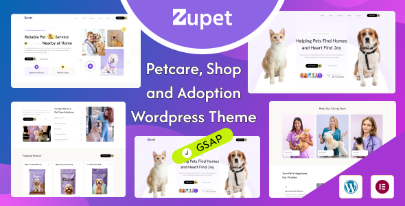 Zupet – Pet Care and Adoption WordPress Theme