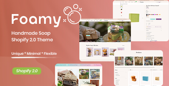 Foamy – Handmade Soap Shopify 2.0 Theme