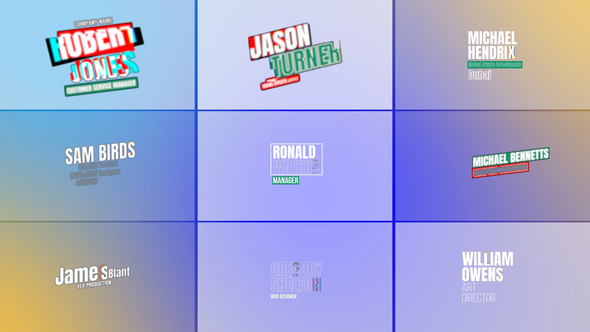 Lower Thirds | After Effects Titles template preview