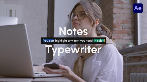 Notes Typing UI Titles template preview
