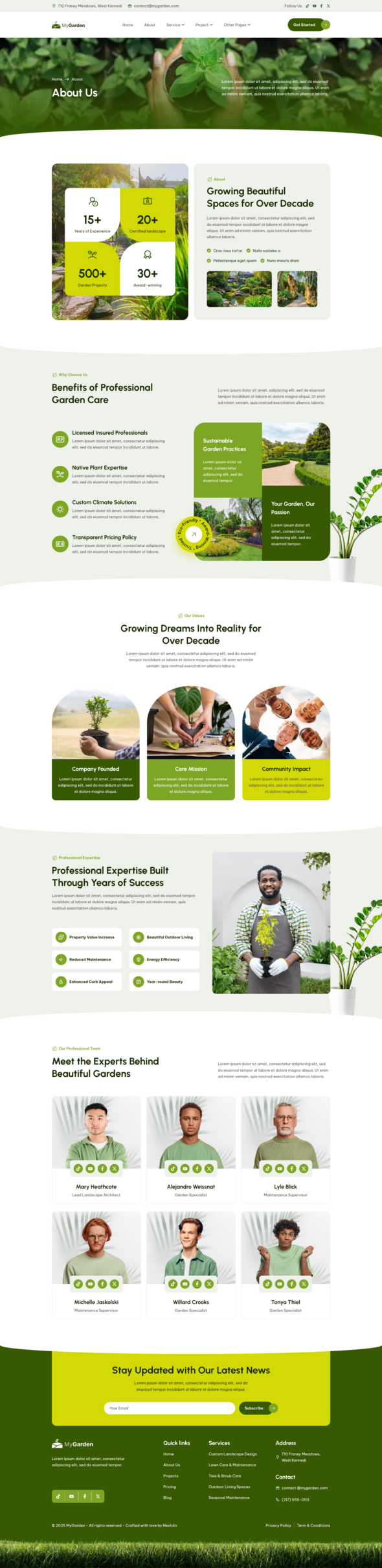 MyGarden - Landscaping & Gardening Elementor Template Kit