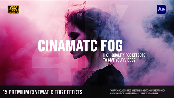 Cinematic Fog Overlays Pack – Realistic Mist & Atmospheric Film FX Elements template preview