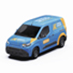 3D Rendered Toyota ProAce City Electric SWB Van Wrap Mockup Set 