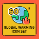 60 Climate Crisis Icons | Aesthetic Series 