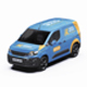 3D Rendered Peugeot Partner SWB Van Wrap Mockup Set 