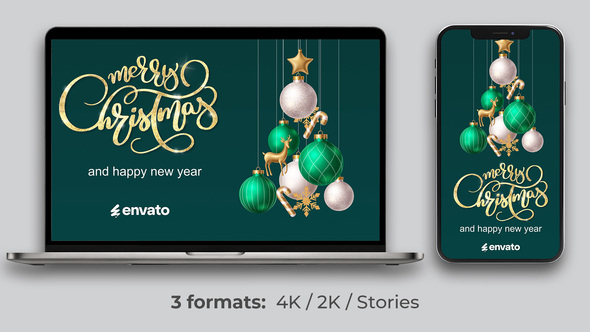 Merry Christmas Logo Openers template preview
