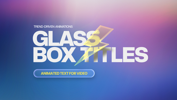 Glass Box Titles Titles template preview