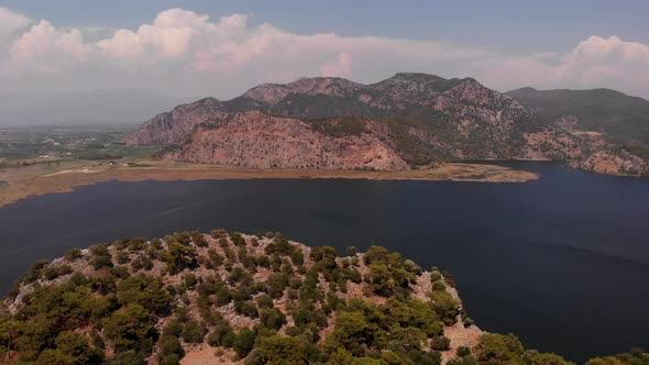 Aerial View of Istuzu Beach Spawning Site of Red Data Book Relict Loggerhead Turtles Caretta Caretta alt