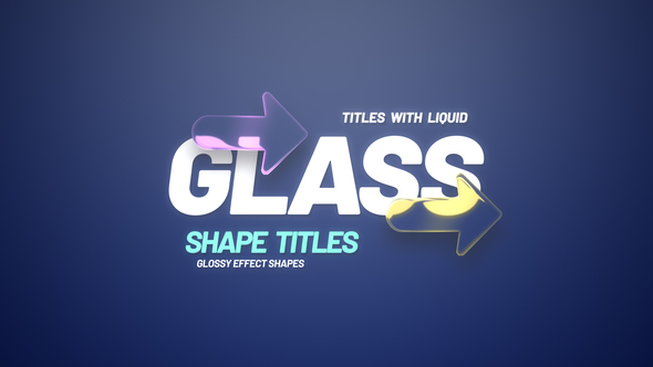 Glass Shape Titles Titles template preview