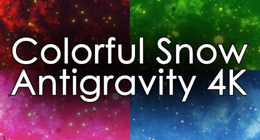 Snow Antygravity 4K (Color Background)