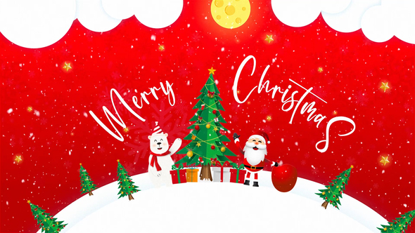 Happy New Year | Merry Christmas  Titles Openers template preview