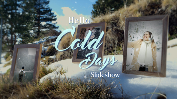 Hello Cold Days Slideshow Openers template preview