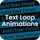 Looping Text Animations Pack MOGRT - VideoHive Item for Sale