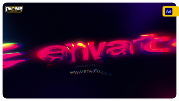 Liquid Gradient Chrome Logo Reveal Logo Stings template preview