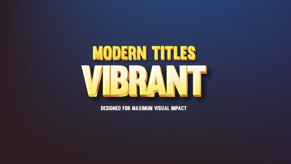 Vibrant Modern Titles Titles template preview