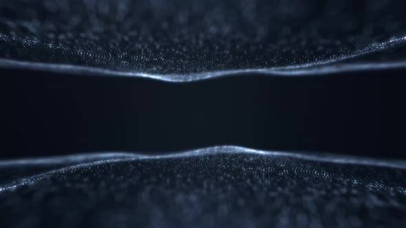 Dark Glittering Particles Frame Background alt
