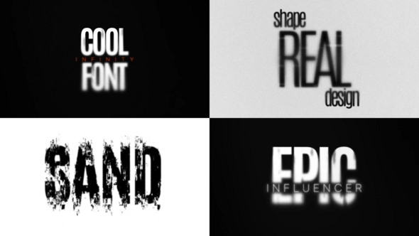 Sand Noise Text Animations Titles template preview