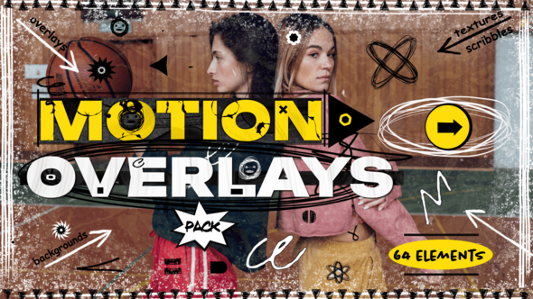 Motion Overlay Pack Elements template preview