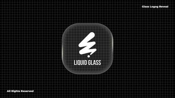 Liquid Glass Logo Logo Stings template preview