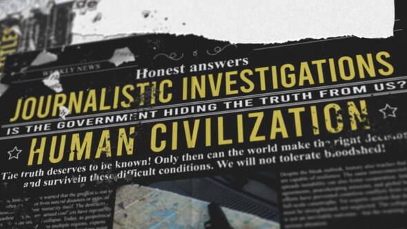 Investigation Newspaper Mockup Titles Titles template preview