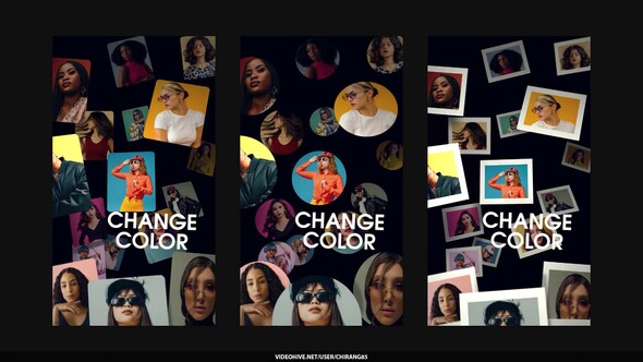 Fast Photo Stories Video Displays template preview