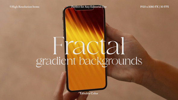 Fractal Gradient Background Pack for After Effects Elements template preview