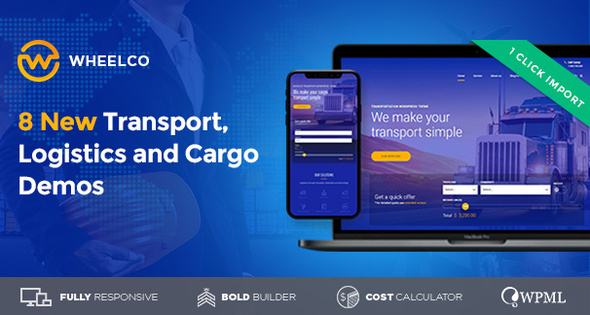 Wheelco – Cargo, Transport & Logistics WordPress Theme
