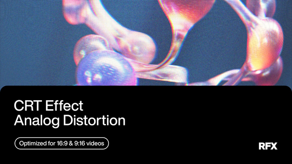 CRT Effect Overlay Elements template preview