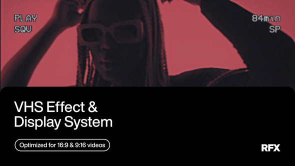 VHS Effect Elements template preview