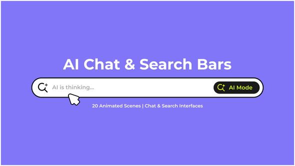 AI Chat & Search UI Pack Elements template preview