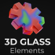 3D Glass Colorful Elements – Vibrant Transparent Shapes Pack For Premiere Pro 