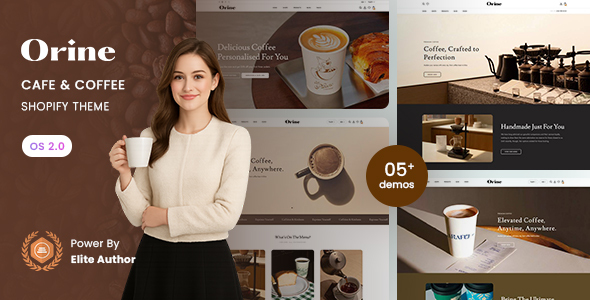 Orine – Cafe & Coffee Shop Shopify 2.0 Theme