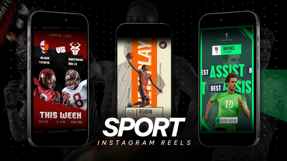 Sport Instagram Reels Product Promo template preview