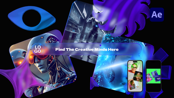 Gradient Glass Search Identity Reveal Openers template preview