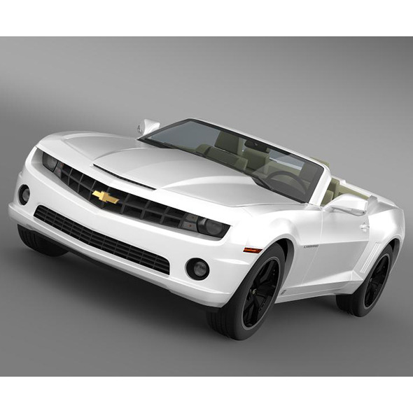 Chevrolet Camaro EUVersion 2012 Convertible - 3DOcean Item for Sale