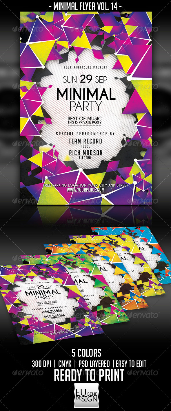 Minimal Flyer Vol. 14 - Clubs & Parties Events