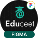 Educeet - University, Online Courses, School & Education Figma Template