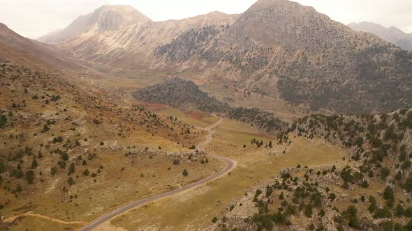 Mountains Massifs of Turkish Cities Filmed on a Drone alt