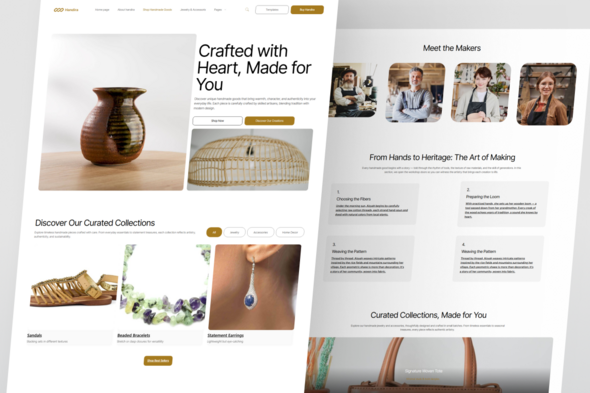 Handira - Handmade Goods Elementor Template Kit