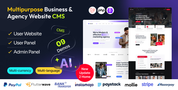 Quland - Multipurpose Business and Agency Laravel Website CMS